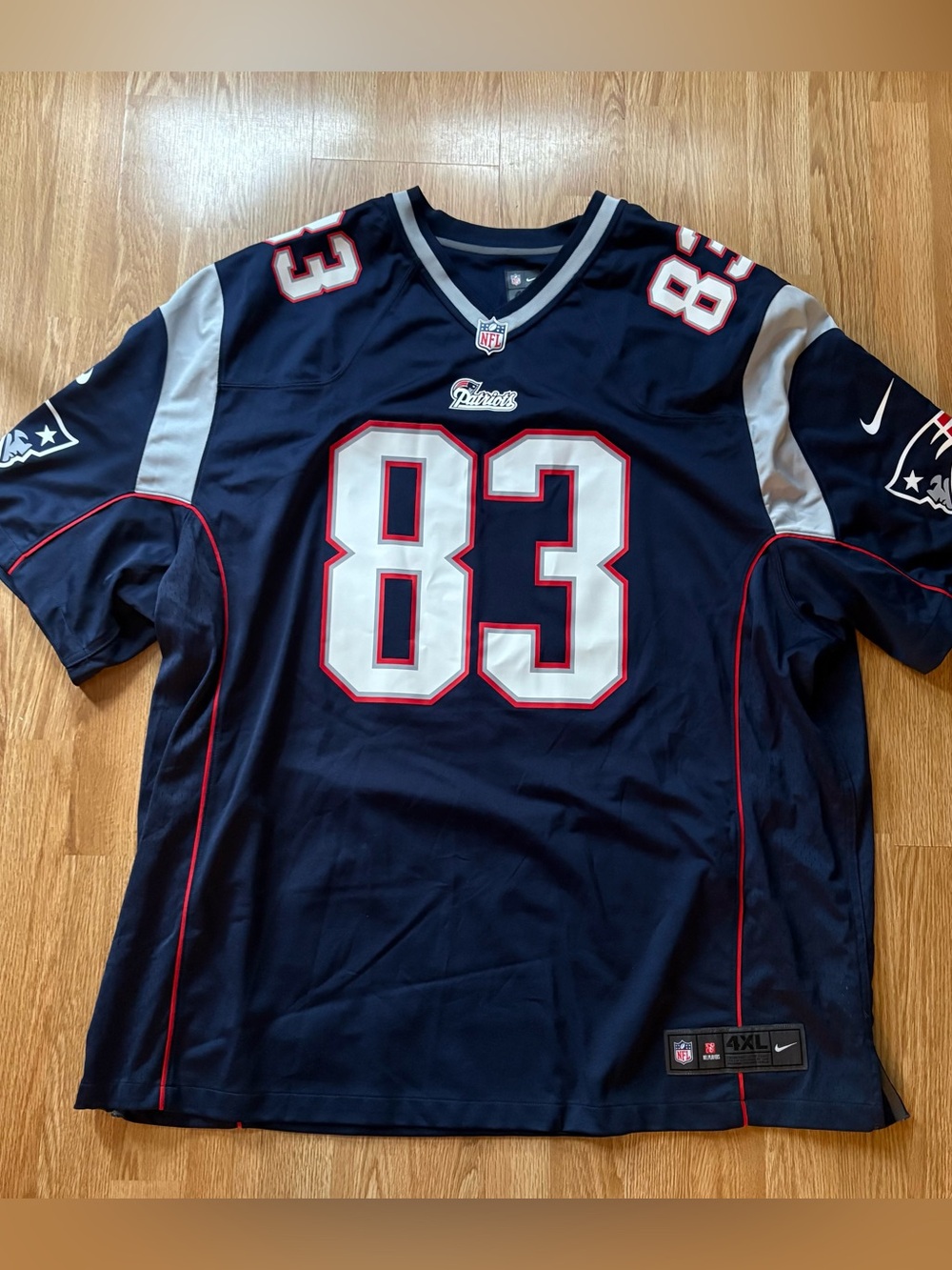 Nike On Firld New England Patriots NFL Jersey Wes Welker 4XL